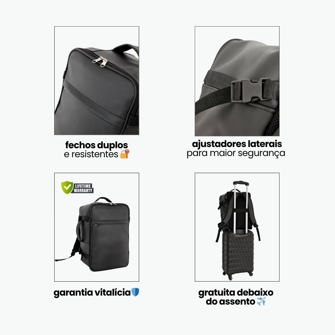 Ryanair Bagagem de mão Mochila Medidas 40x20x25 Mala Cabine Viagem Aprovada Para Voos De Avião Companhias Aéreas