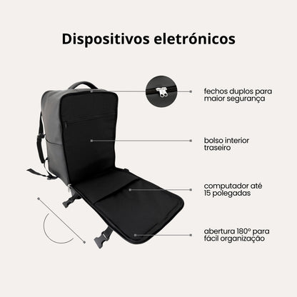 Mochila de Viagem Explorer 40x30x20cm