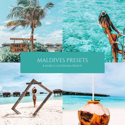 MALDIVES - 8 PRESETS | Edição de fotografia Lightroom