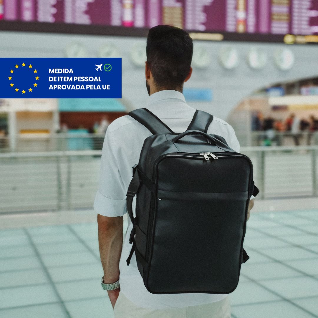 Ryanair Bagagem de mão Mochila Medidas 40x30X15 APROVADA UNIÃO EUROPEIA Mala Cabine Viagem Aprovada Para Voos De Avião Companhias Aéreas